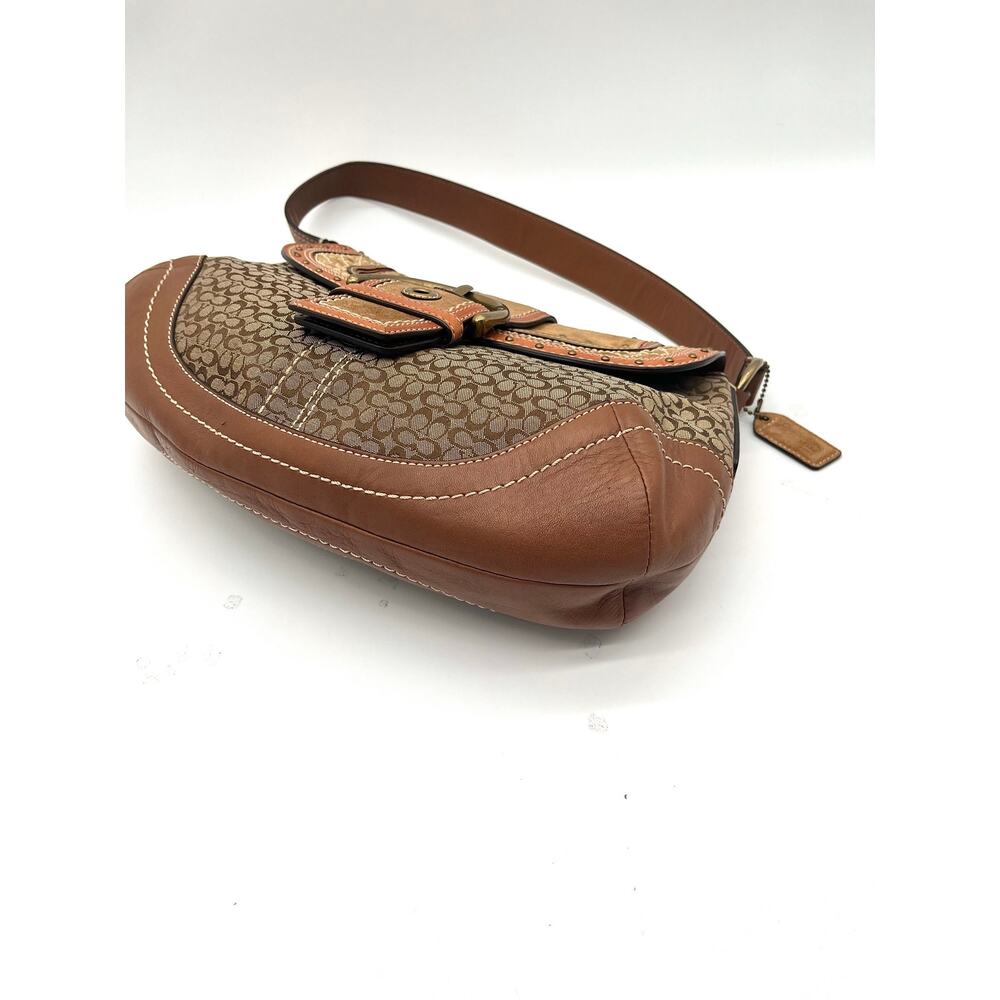 COACH SOHO Y2K Signature Studded Suede and Leather, Micro C, RARE - Picture 11 of 14